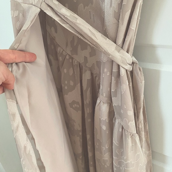 Grey Biscayne Ruffle Wrap Dress from BHLDN | Size S - Picture 5 of 9